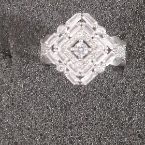 925 Sterling Silver Geometric Ring